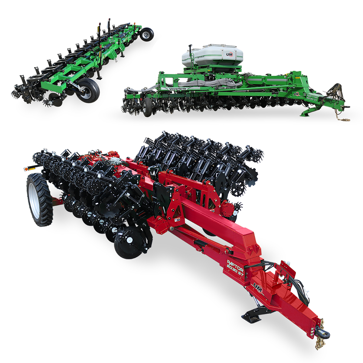 Raptor Strip-Tillage Tool 2030 and Transport Position