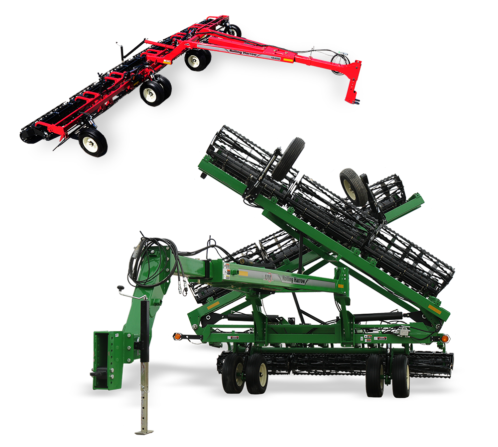 Rolling Harrow 1245D and 1645D Gooseneck